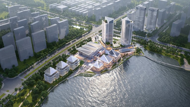 Goettsch Partners Wins Design Competition for New Lakeside Complex in China image 1