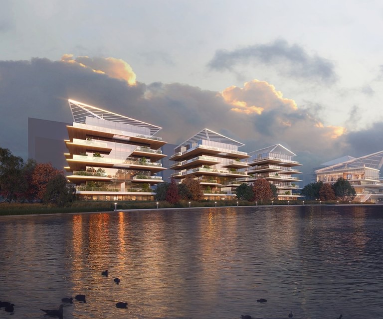 Goettsch Partners Wins Design Competition for New Lakeside Complex in China image 6